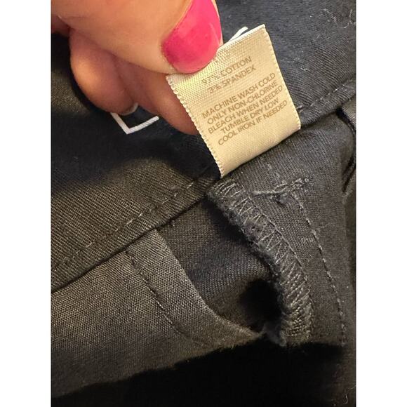 Loft black curvy crop pants size 0 - Picture 5 of 10